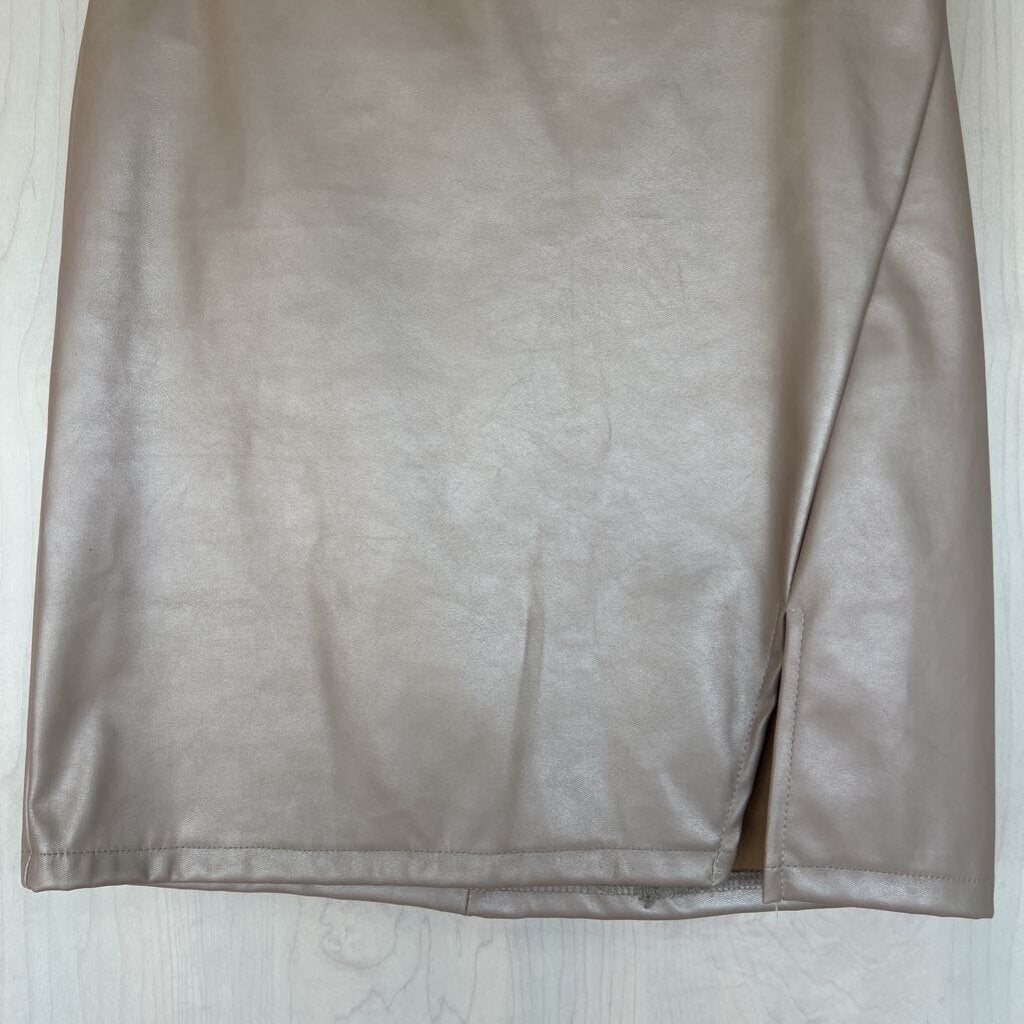 Windsor Metallic Nude Skirt Small