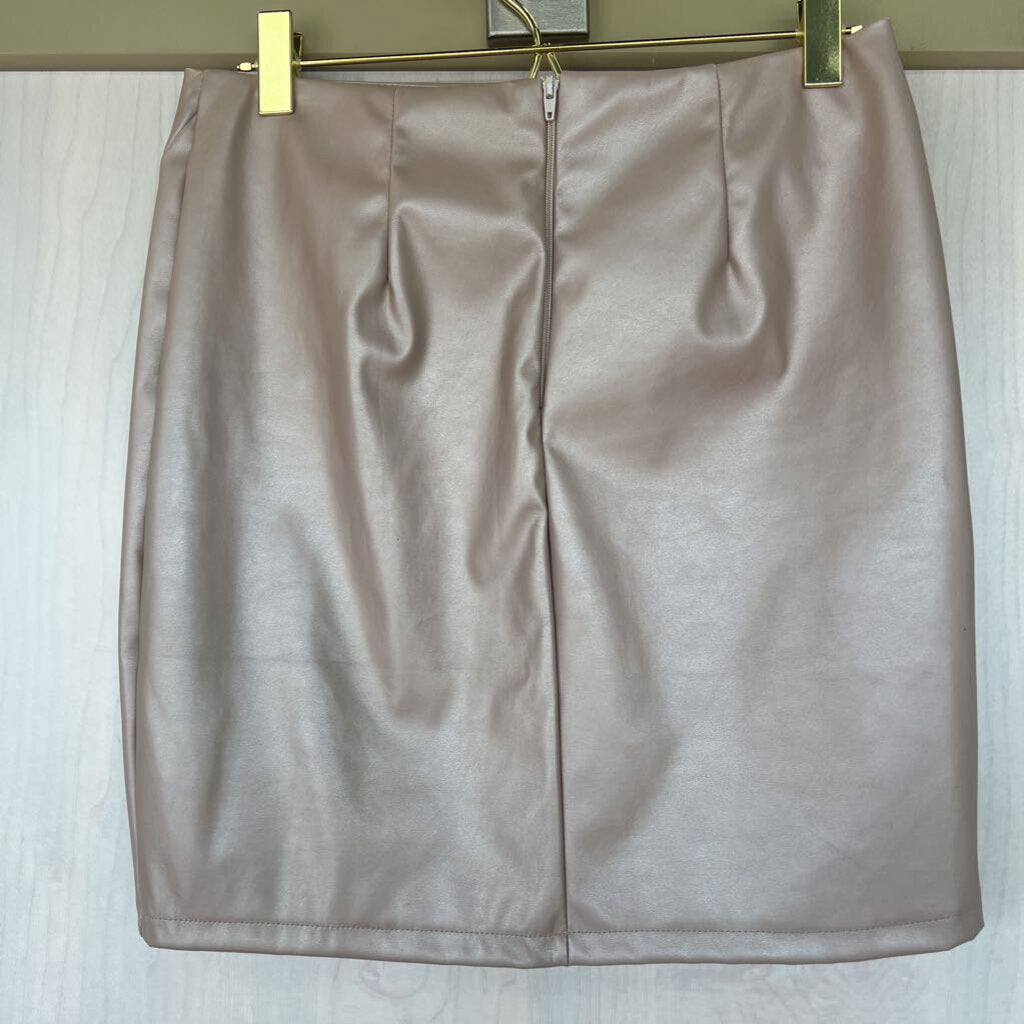 Windsor Metallic Nude Skirt Small