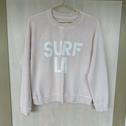 Lucky Brand Light Pink "Surf LA" Graphic Crewneck Medium