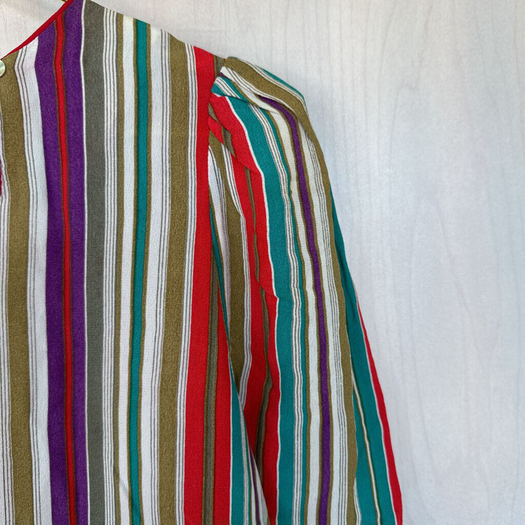 CWII Vintage Striped Short Sleeve Top Large