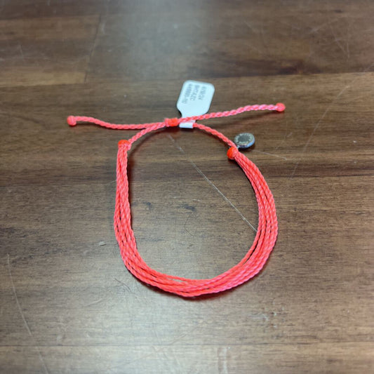 Pura Vida Bright Coral Layered String Bracelet