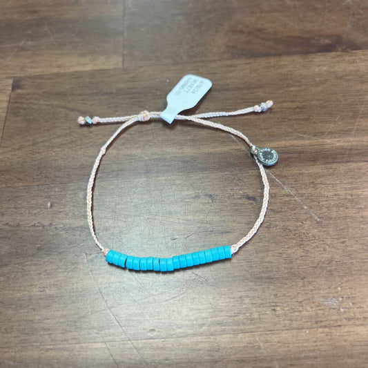 Pura Vida Blue Bead String Bracelet