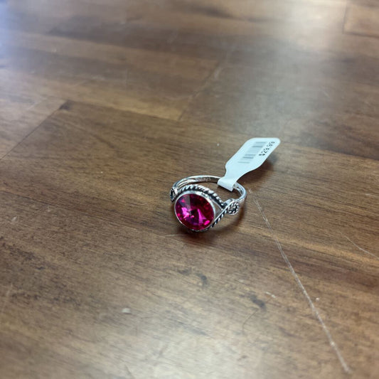 Silver/ Pink Stone Ring