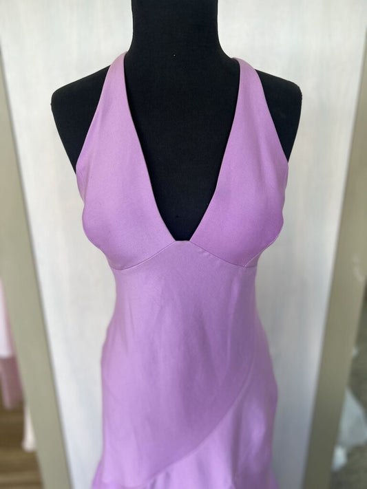 Halston Lilac Fit and Flare Gown 4