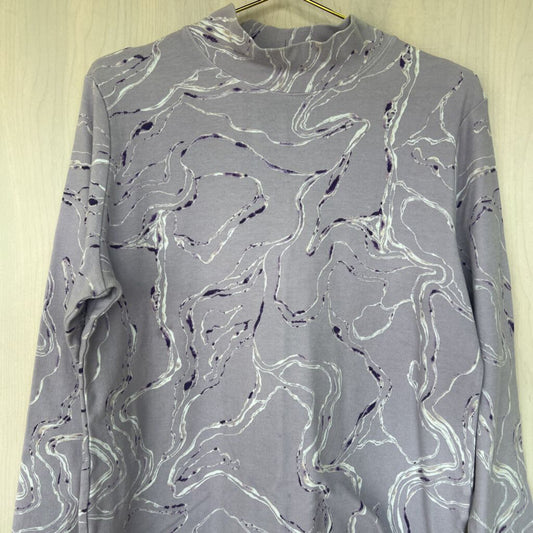 Marble Dyed Mockneck Longsleeve Top Extra Large