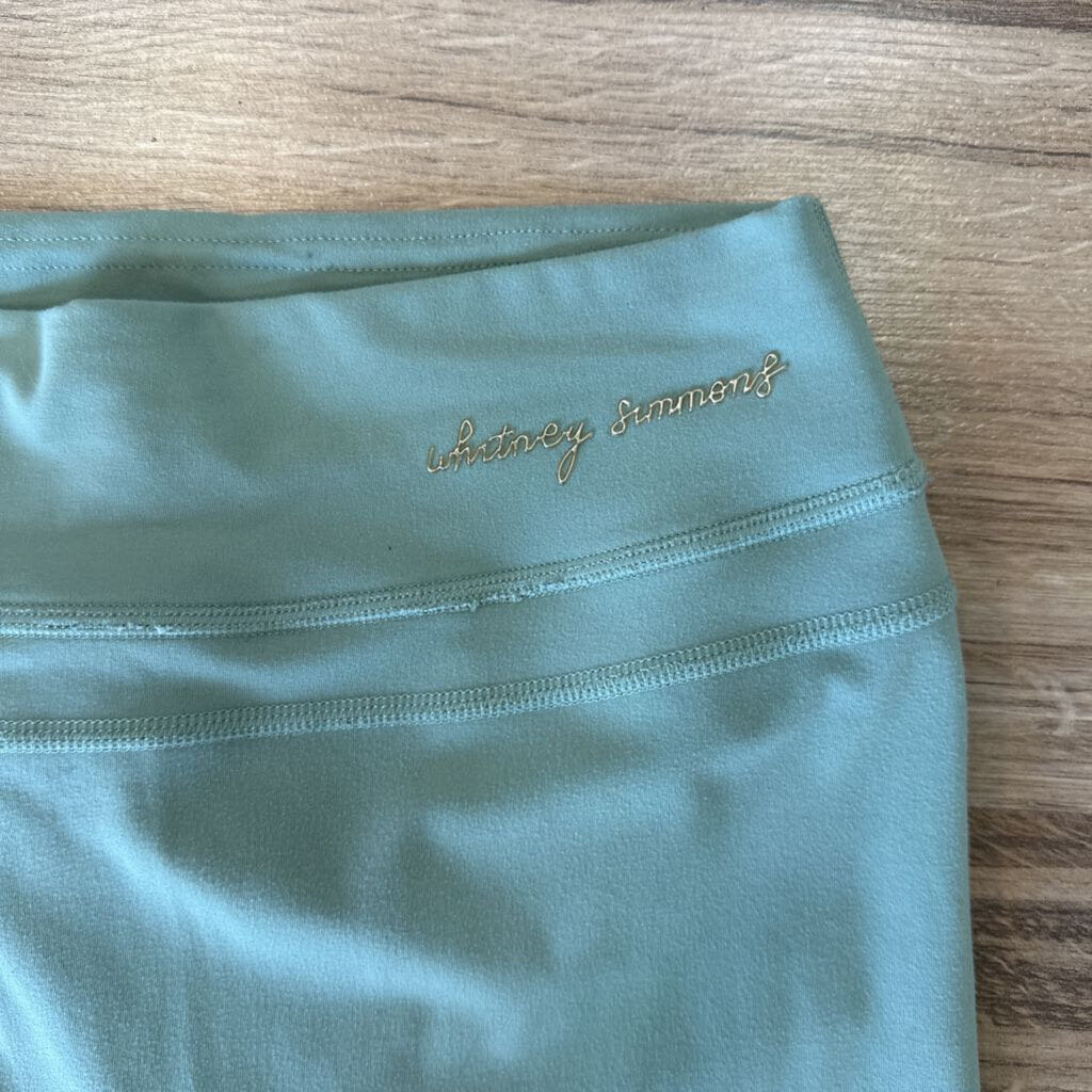 Gym Shark Whitney Simmons Green Athletic Leggings Medium