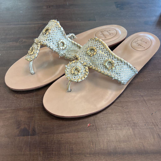 Jack Rogers Gold Sandals 8.5