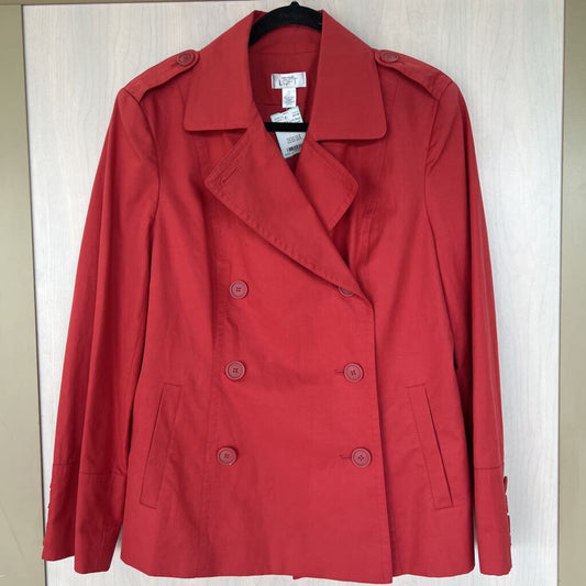 Red Short Trench Coat 12