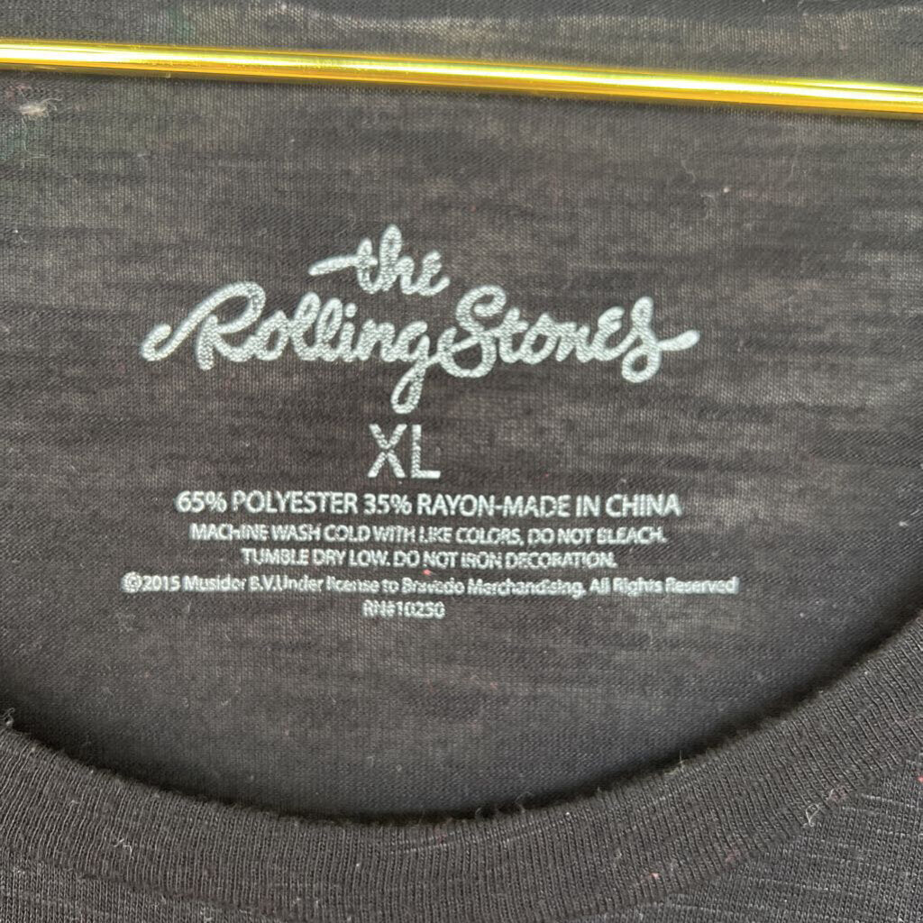 Rolling Stones Black Scoopneck Tee Extra Large