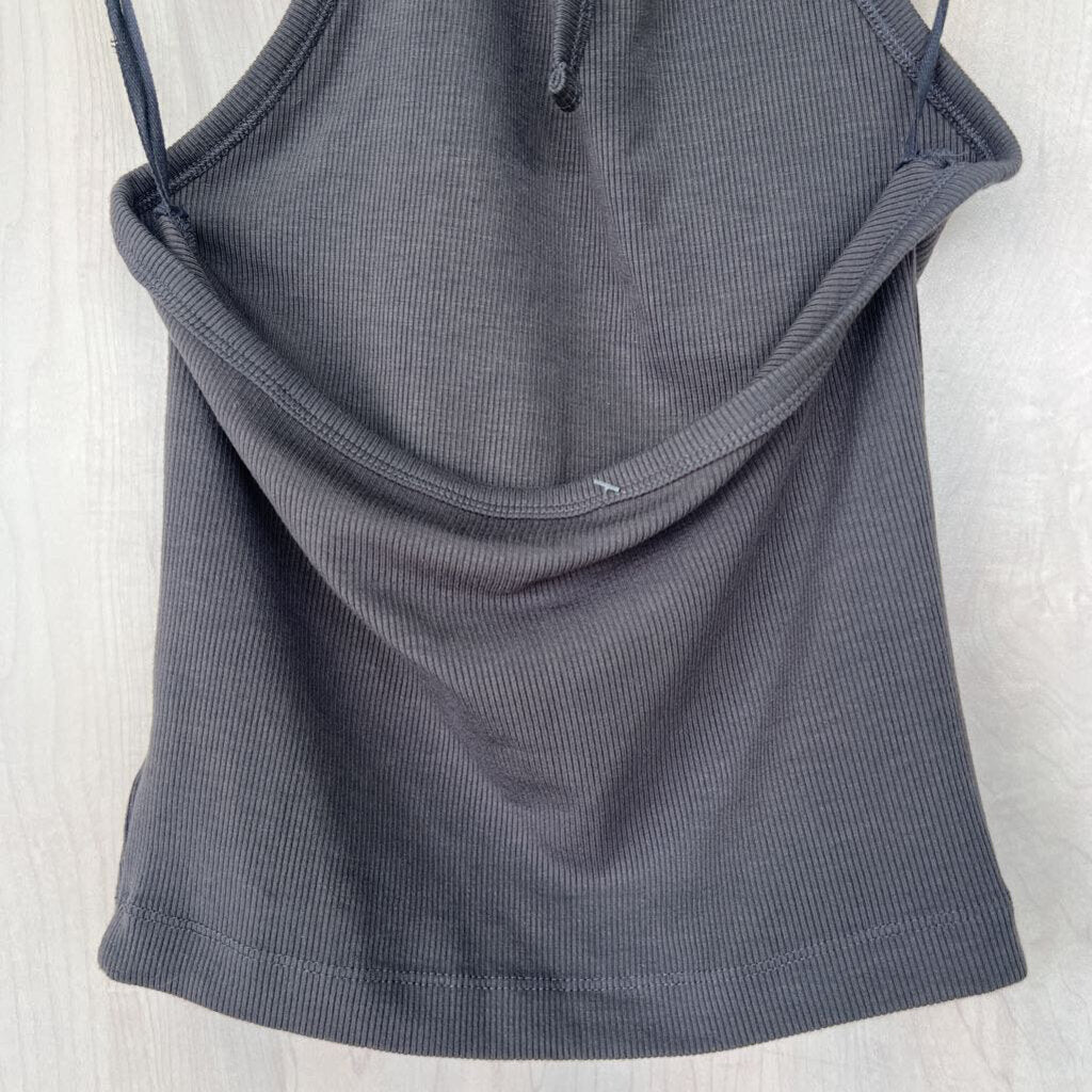 American Eagle Ribbed Halter Neck Tank Small