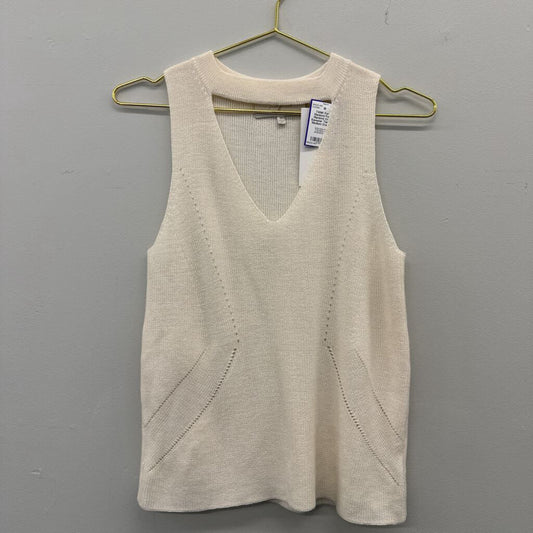 For All Mankind Cream Sweater Tank Top Medium