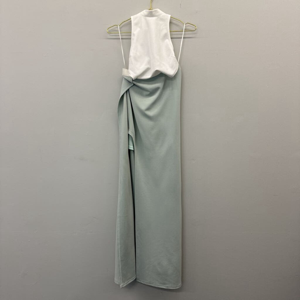 L'atiste Sage/Ivory Long Maxi with Slit Medium