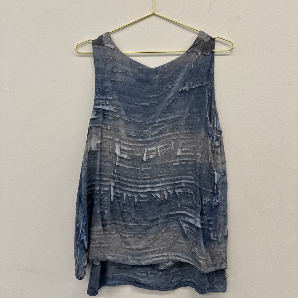 Blue Watercolor Tank Small