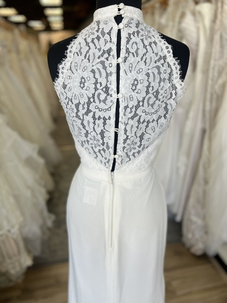 Christina Wu Lace Halter Bridal Gown 8