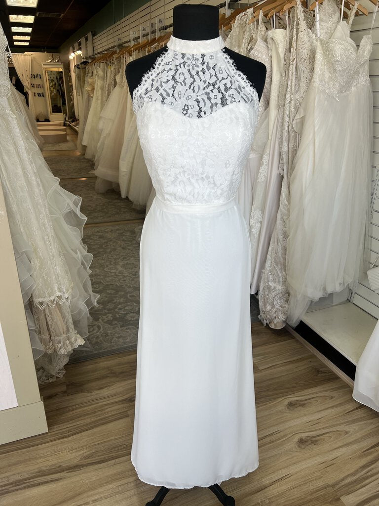 Christina Wu Lace Halter Bridal Gown 8