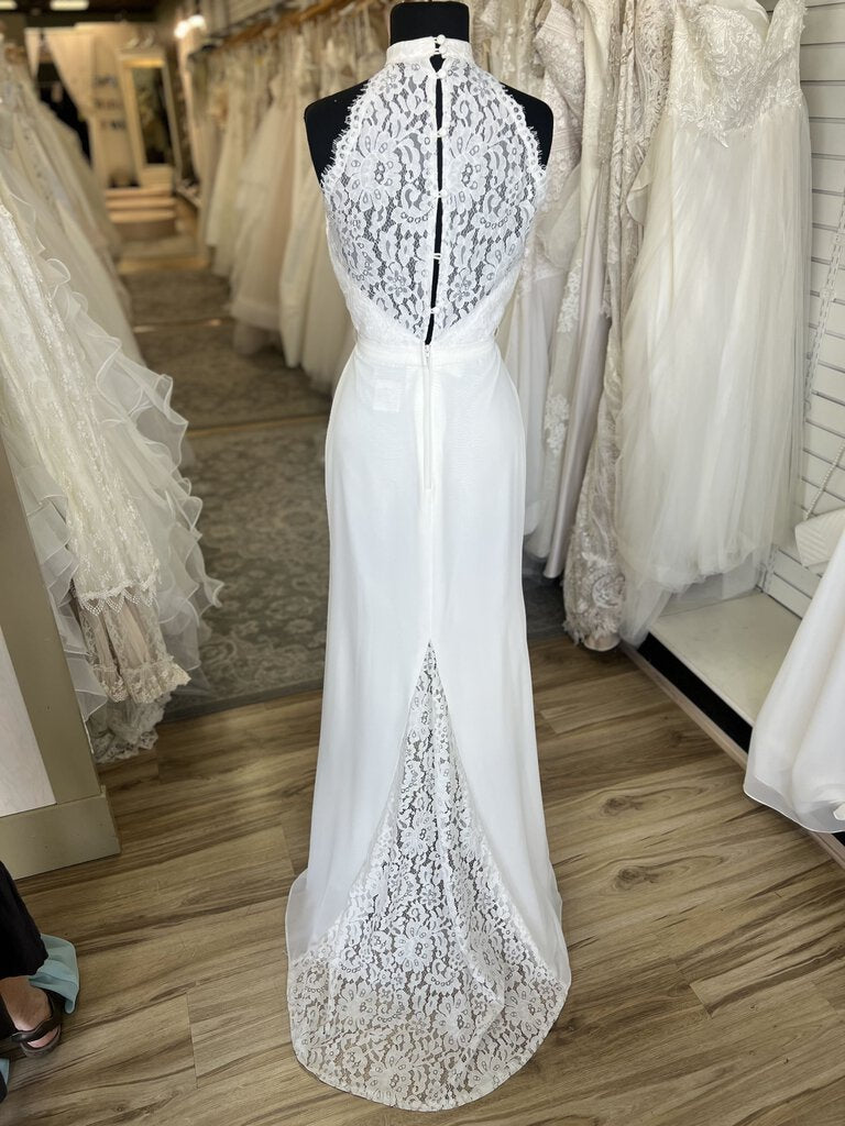 Christina Wu Lace Halter Bridal Gown 8