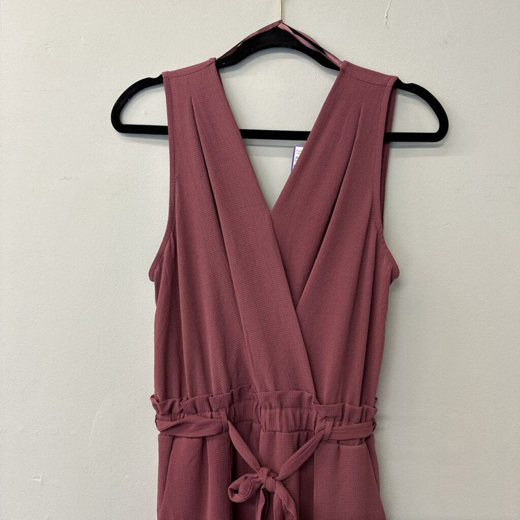 Purple Jumpsuit with Tie Waist Medium