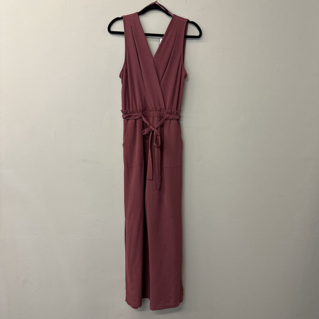 Purple Jumpsuit with Tie Waist Medium