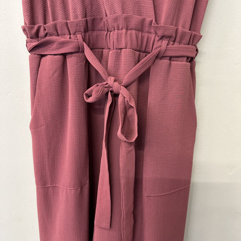 Purple Jumpsuit with Tie Waist Medium