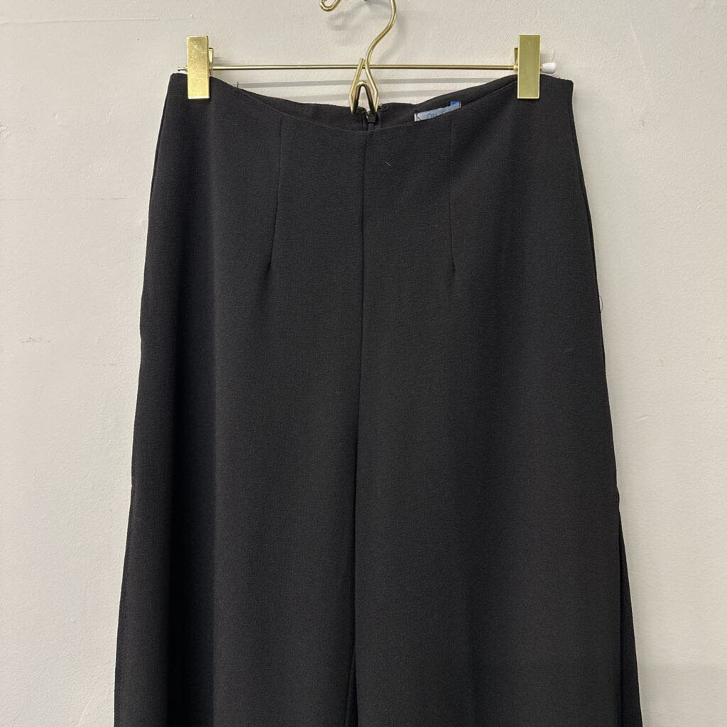 Abbeline Black Side Slit Wide Leg Pants Medium NWT