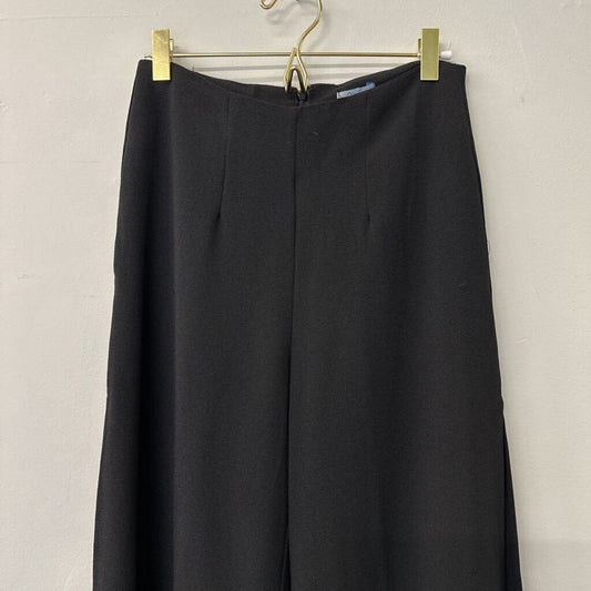 Abbeline Black Side Slit Wide Leg Pants Medium NWT