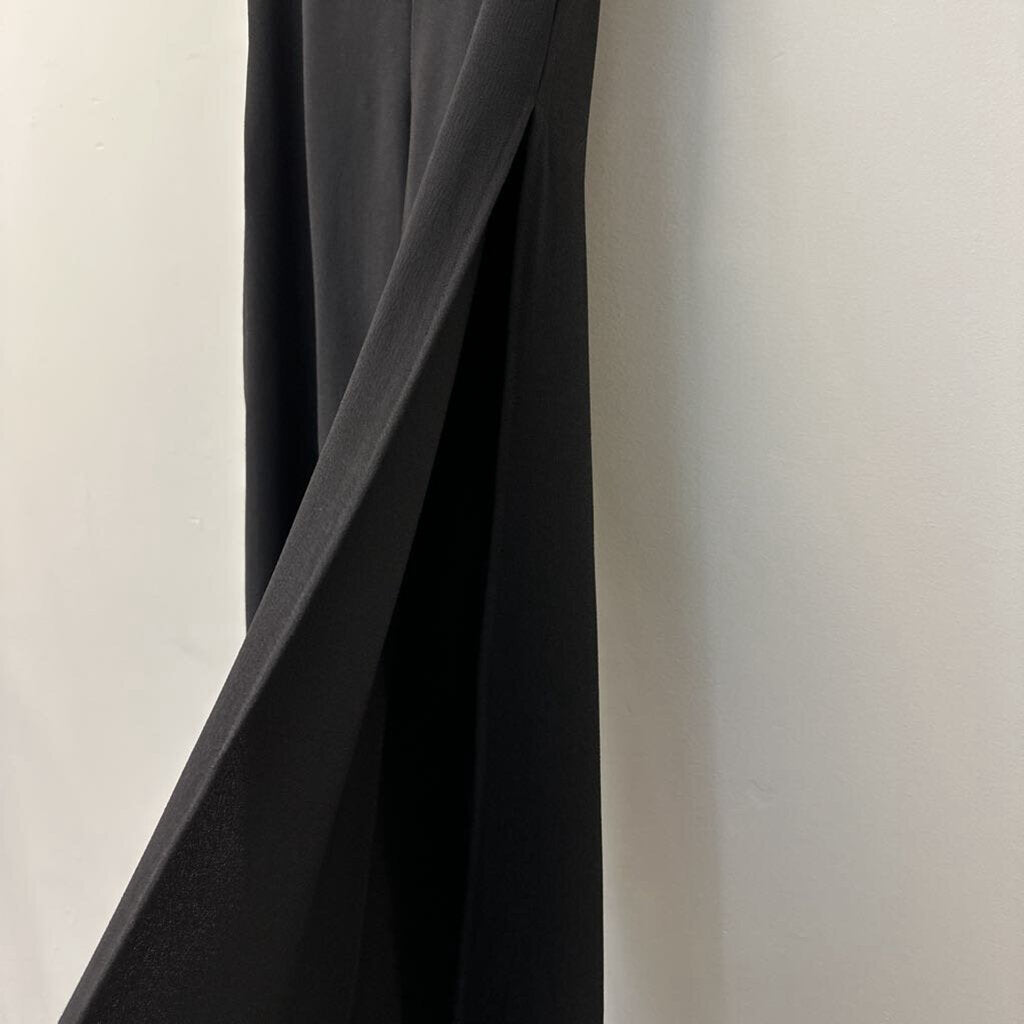 Abbeline Black Side Slit Wide Leg Pants Medium NWT