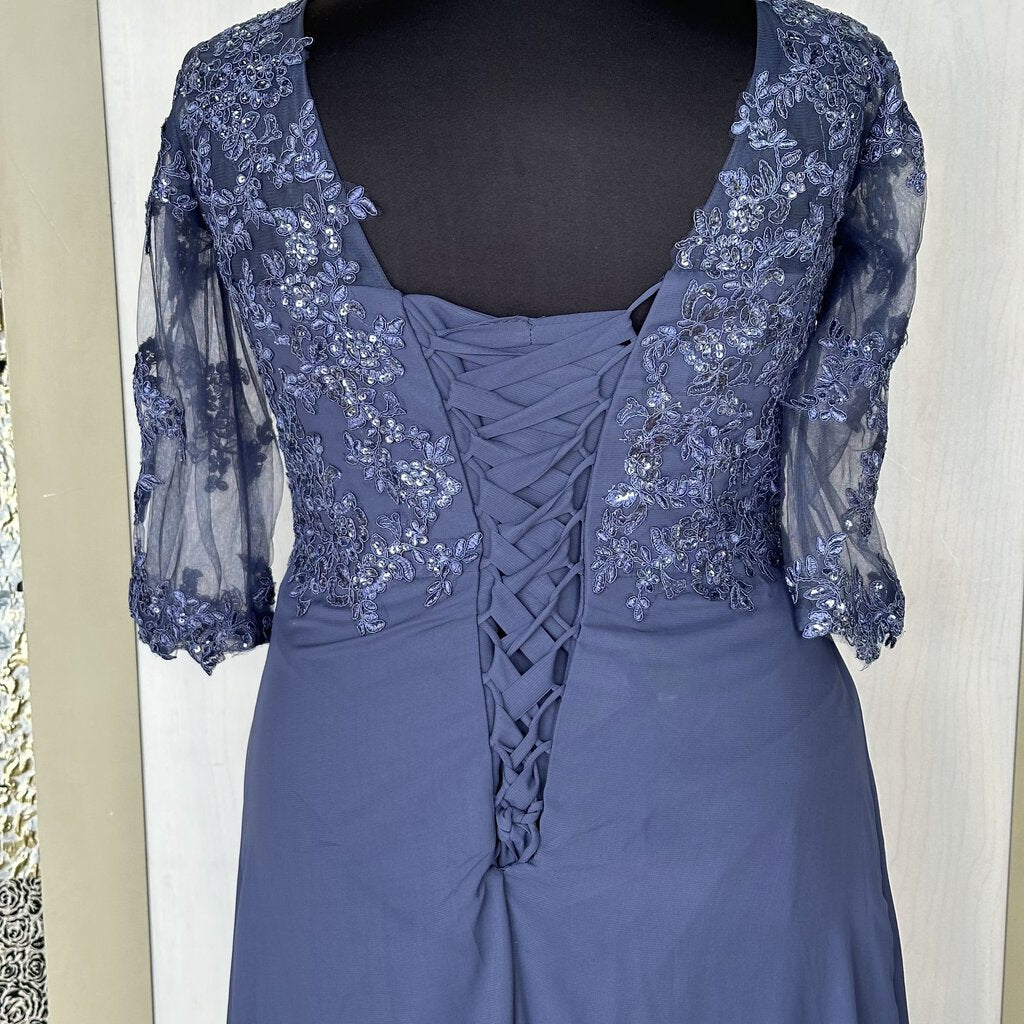 NWT Lace And Chiffon Long Mother's Dress 16W