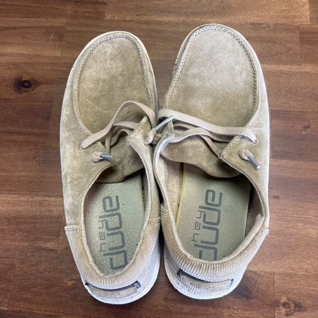 Hey Dude Wendy Suede Lace Up Slip Ons 9.0