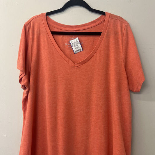 Torrid Orange Classic Fit V Neck Short Sleeve T- Shirt 3