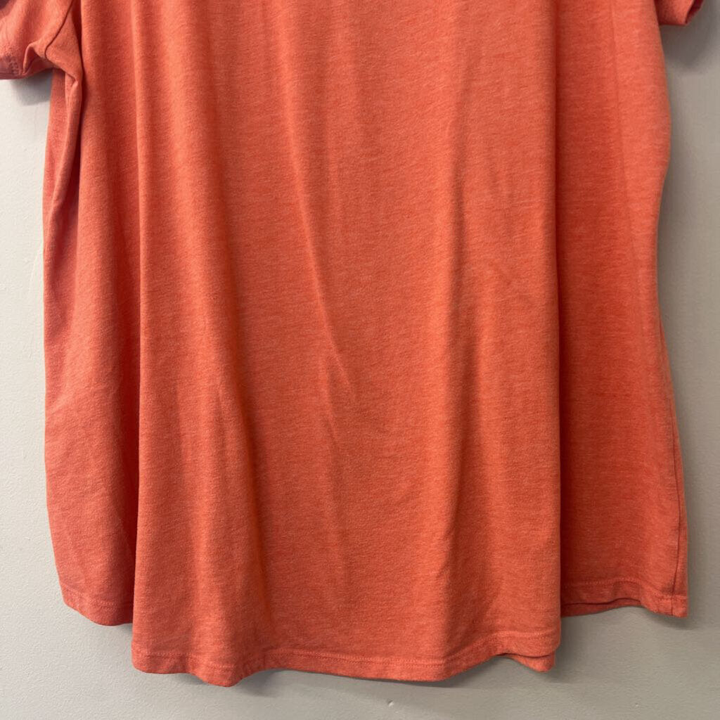 Torrid Orange Classic Fit V Neck Short Sleeve T- Shirt 3