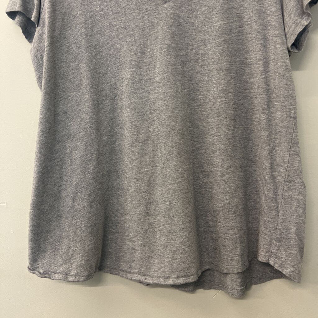 Torrid Grey V Neck Short Sleeve T-Shirt 2