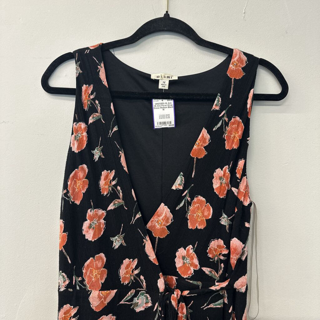 Mi Ami Floral Wrap Dress Medium