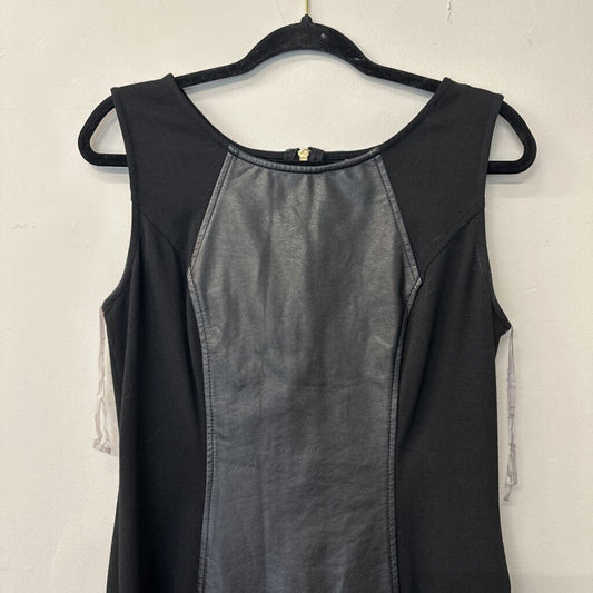 Eci Leather Panel Dress 10