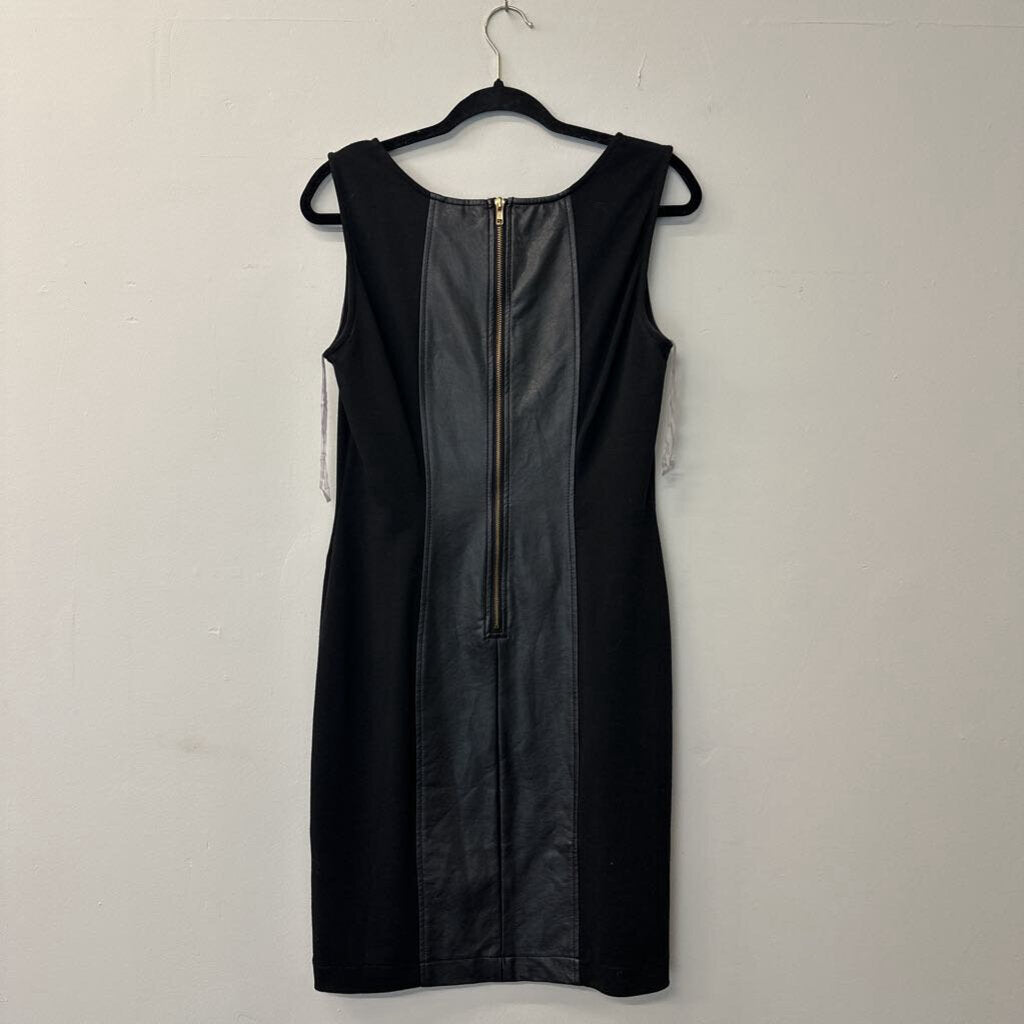 Eci Leather Panel Dress 10