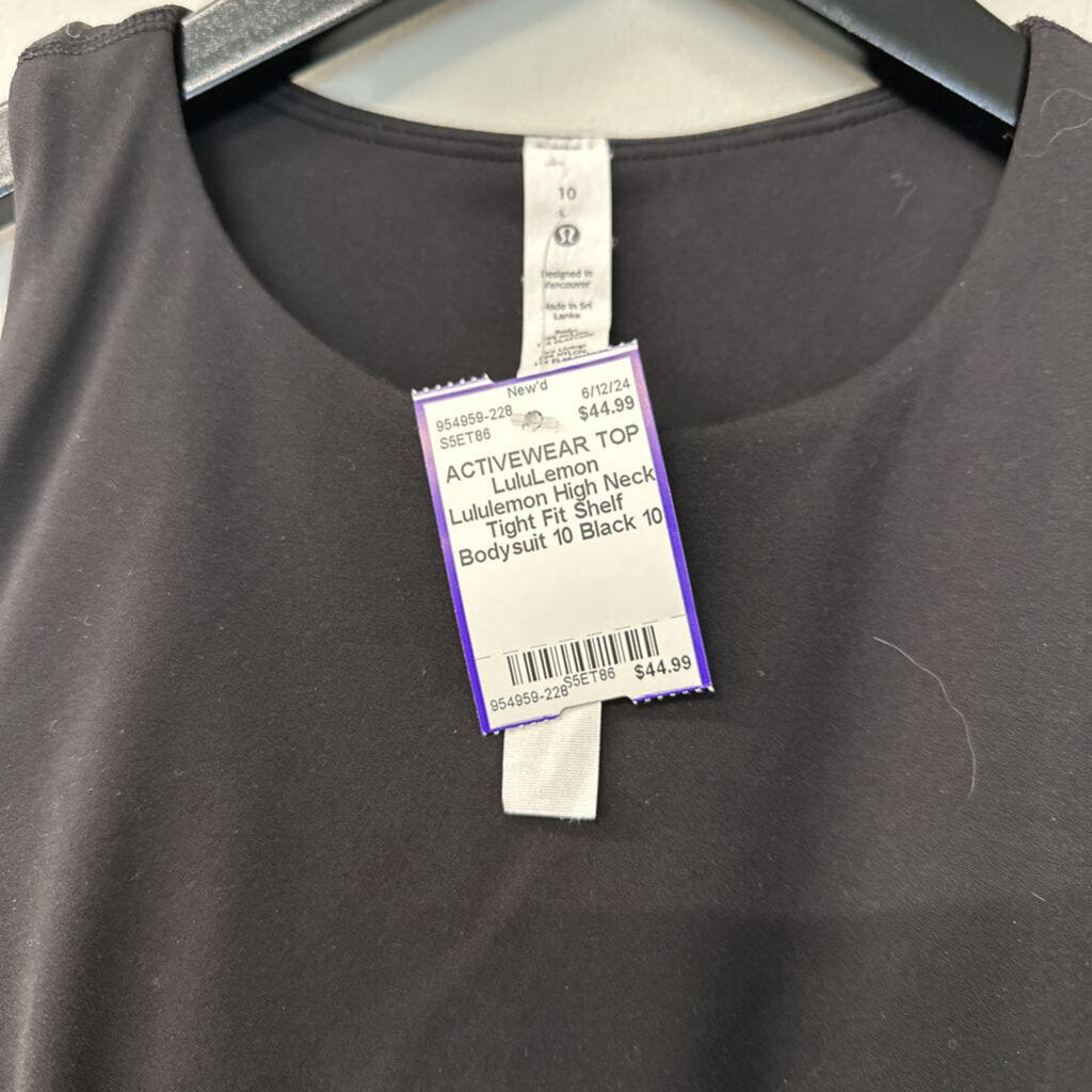 Lululemon High Neck Tight Fit Shelf Bodysuit 10