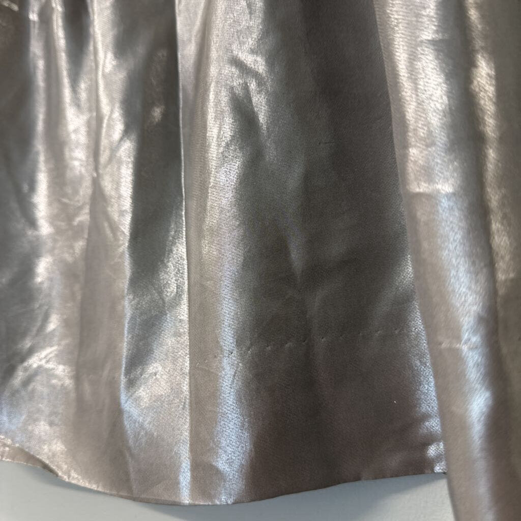 NWT J. Crew 100% Silk Metallic Mini Skirt 10