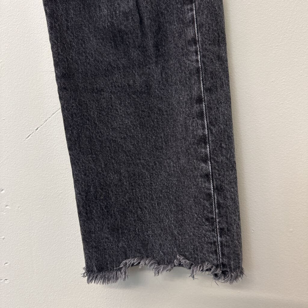 Loft Distressed Straight Crop Jeans 4