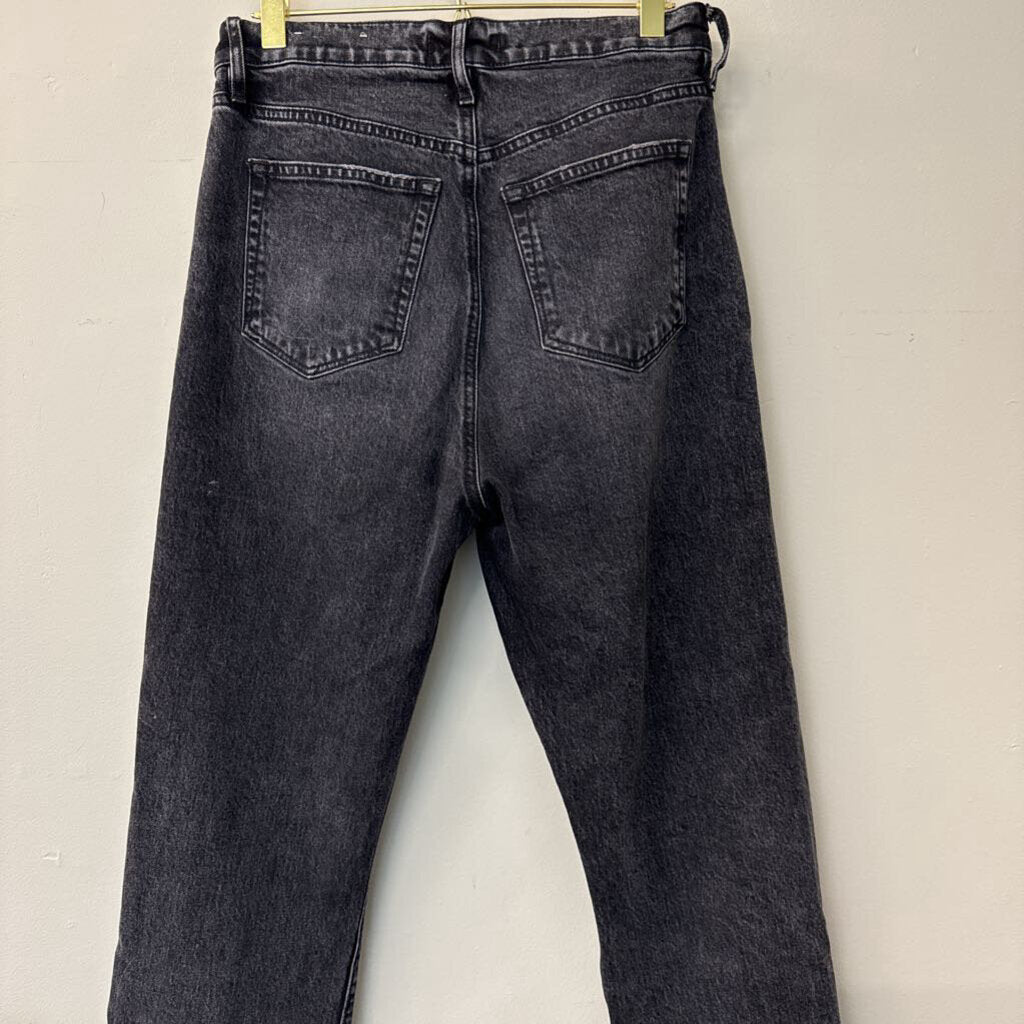 Loft Distressed Straight Crop Jeans 4