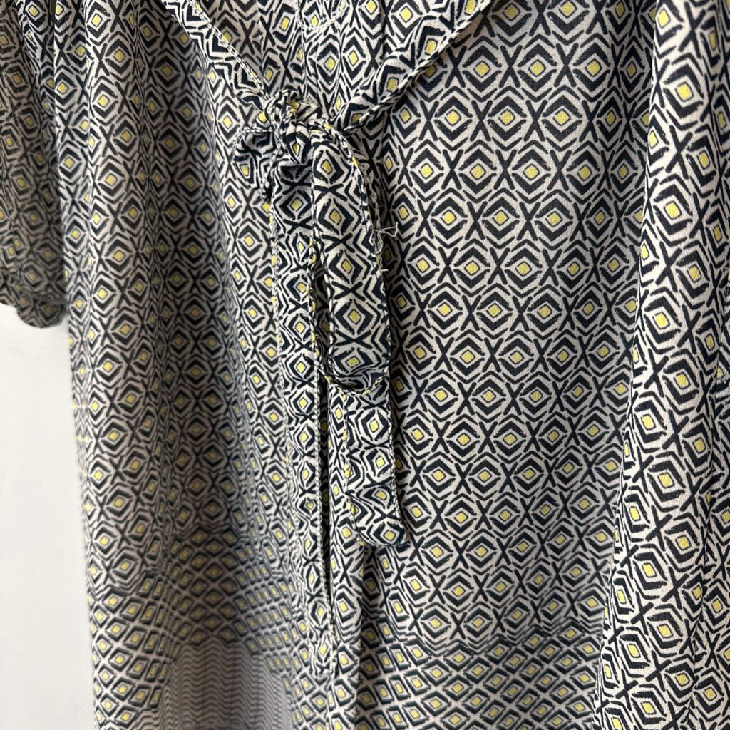 Sophie Max Long Sleeve Printed Dress Medium