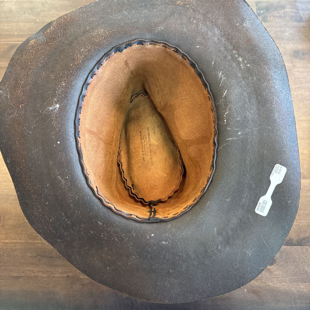 Leather Cowboy Hat with Imprints