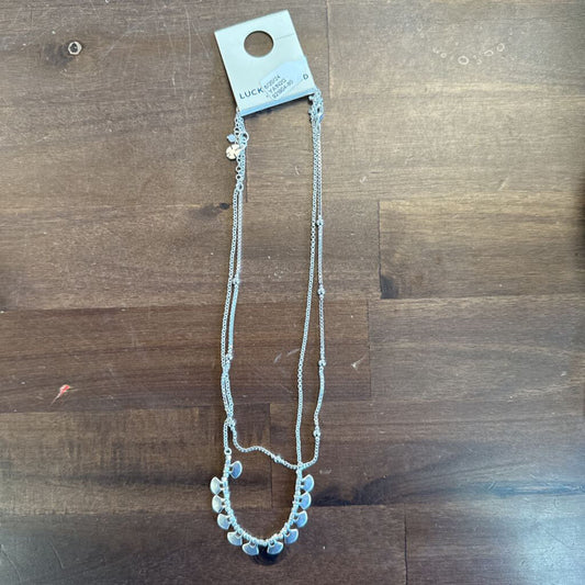 Lucky Brand Double Layer Silver Necklace