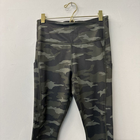 Athleta Green Camo Cropped Leggings Small