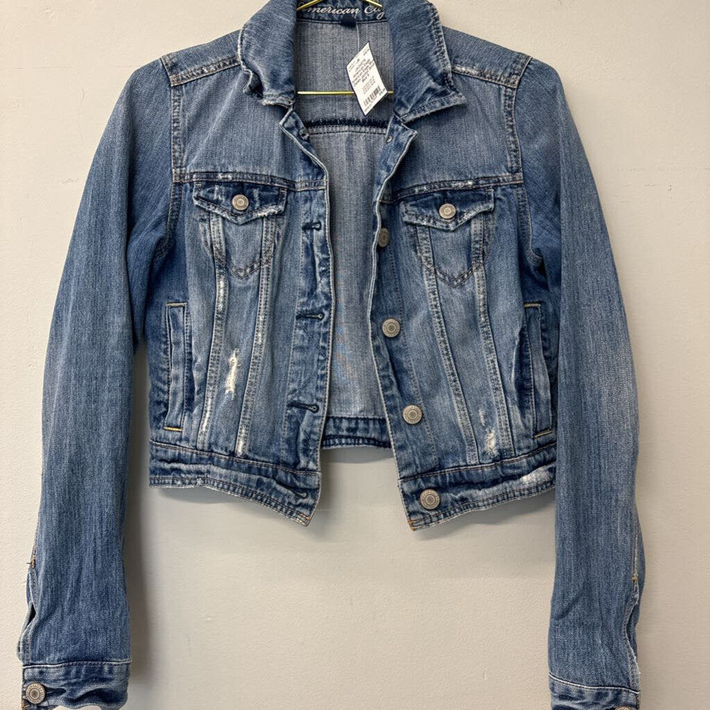 American Eagle Blue Denim Jacket Small