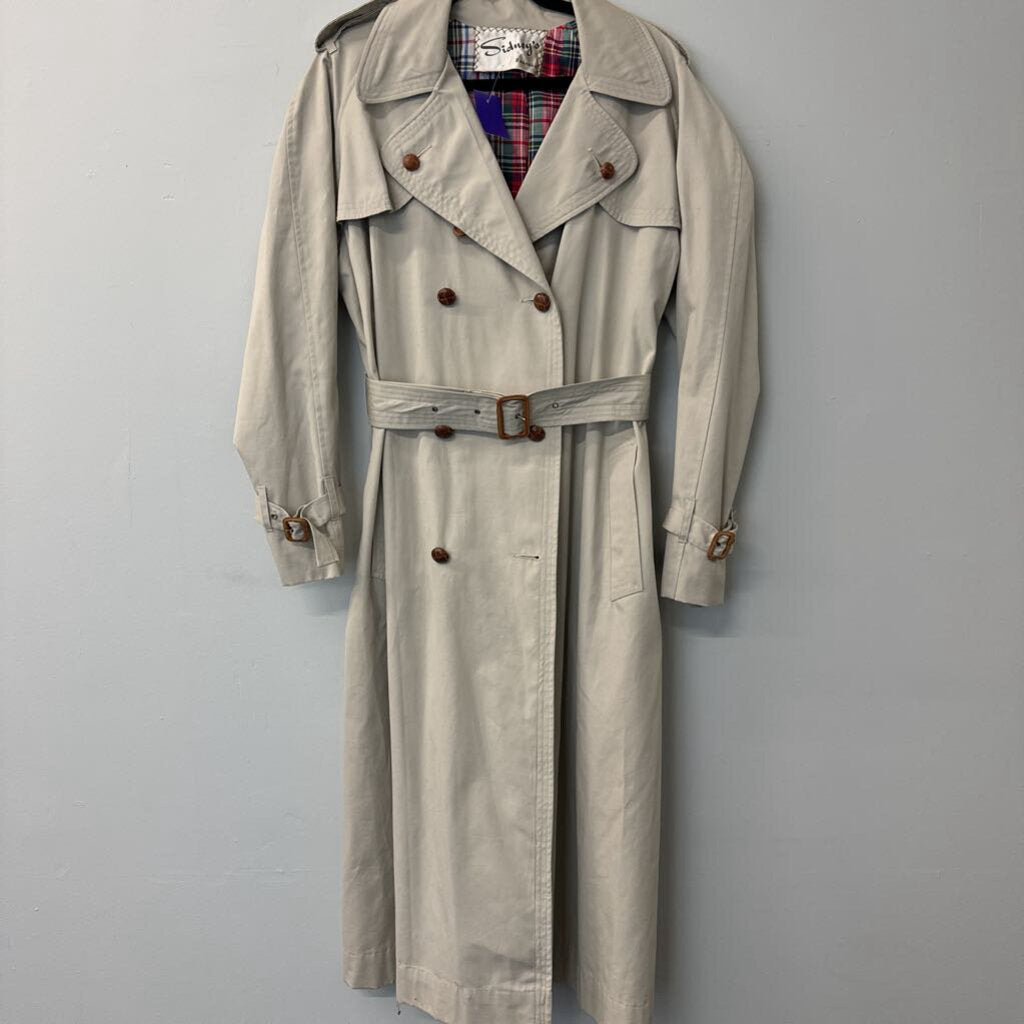 Vintage Sidney's Double Breasted Trench Coat Medium