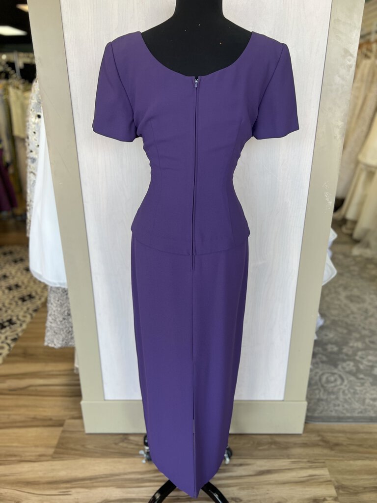 Maggy London Purple Short Sleeve Dress 4