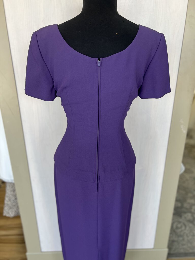 Maggy London Purple Short Sleeve Dress 4