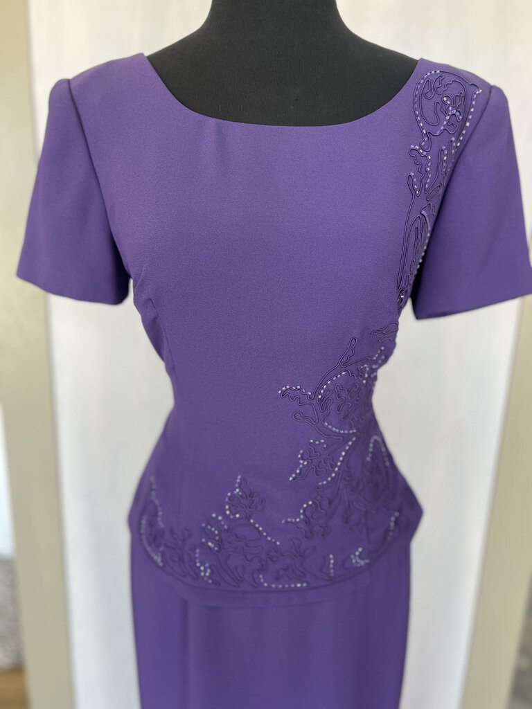 Maggy London Purple Short Sleeve Dress 4