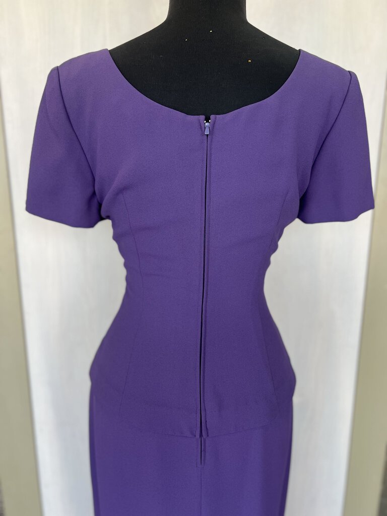 Maggy London Purple Short Sleeve Dress 4