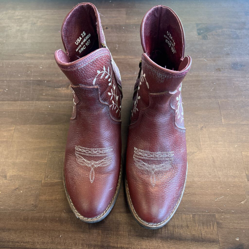 Sterling River Red Ankle Cowboy Boots 7.5