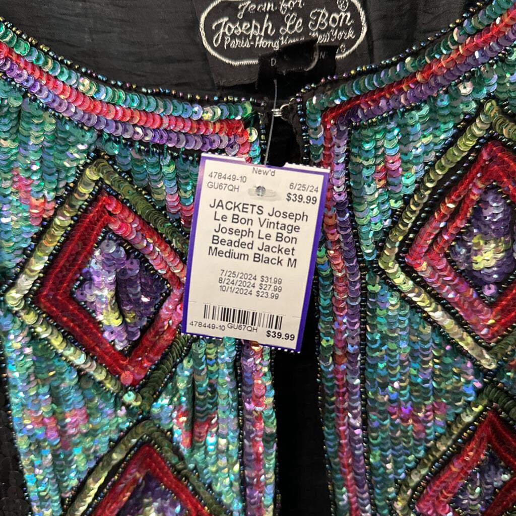 Vintage Joseph Le Bon Beaded Jacket Medium